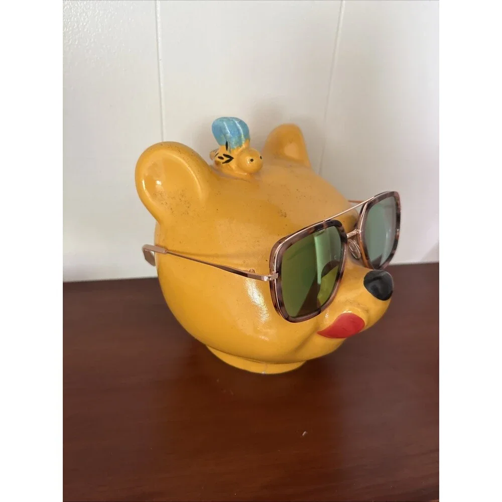 Lane Bryant Oversized Sunglasses Rose Gold Tortoise Aviator Style Metal Frame